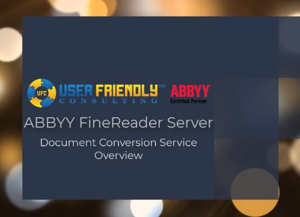 ABBYY FineReader Server Document Conversion Service Overview