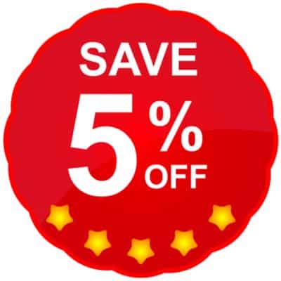 5% off page count increase